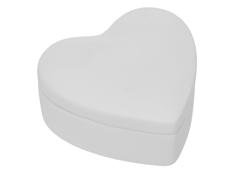 Bisque Conversation Heart Box (Case of 12)