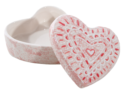 Bisque Conversation Heart Box (Case of 12)