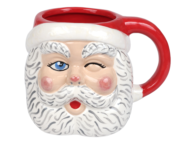 Bisque Vintage Santa Claus Mug (Case of 4)