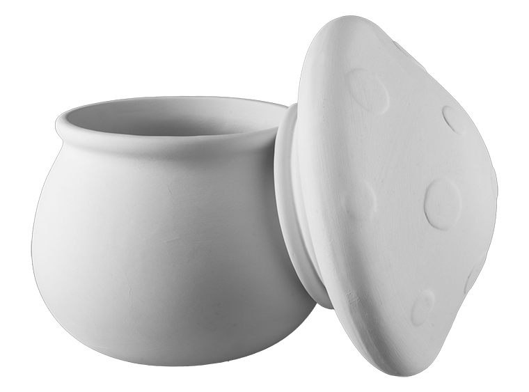Bisque Shroom Canister (Case of 1)