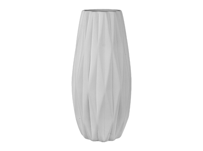 Bisque Deep Faceted Vase (Case of 4)