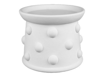 Bisque Bumpy Candle Pedestal (Case of 4)