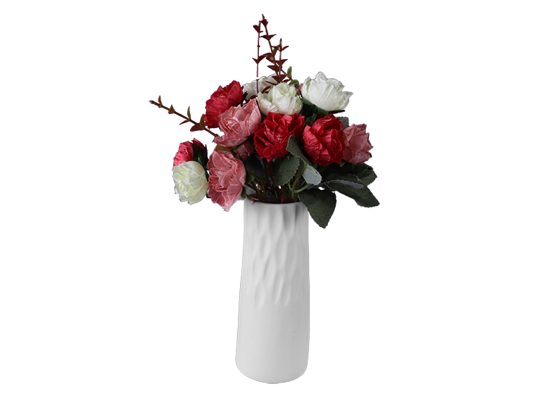 Bisque Chiselled Vase (Case of 6)