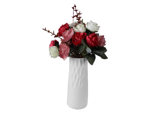 Bisque Chiselled Vase (Case of 6)