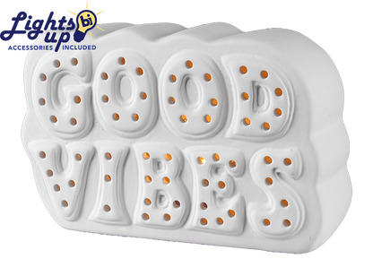 Bisque Lighted Good Vibes Marquee (Case of 2)