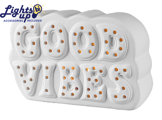 Bisque Lighted Good Vibes Marquee (Case of 2)