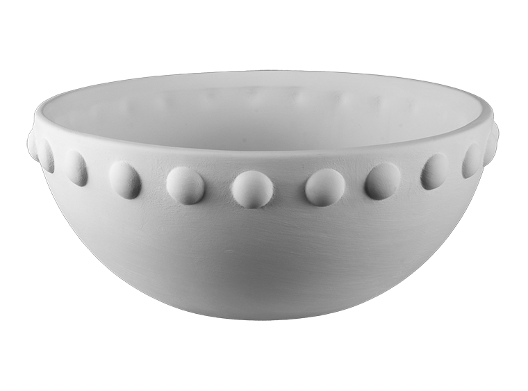 Bisque Bumpy Rimmed Serving Bowl (Case of 1)