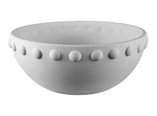 Bisque Bumpy Rimmed Serving Bowl (Case of 1)