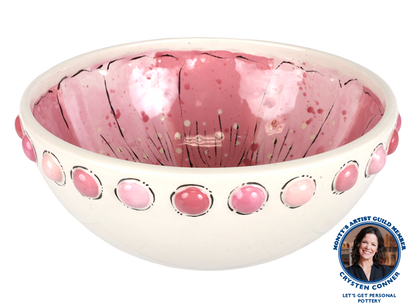 Bisque Bumpy Rimmed Serving Bowl (Case of 1)