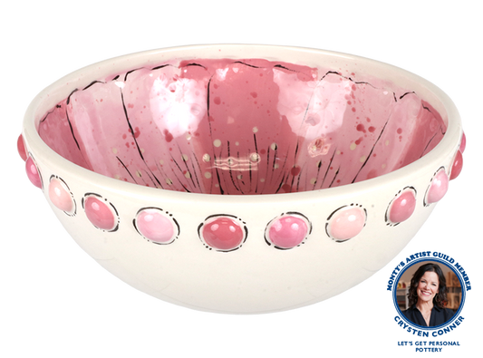 Bisque Bumpy Rimmed Serving Bowl (Case of 1)