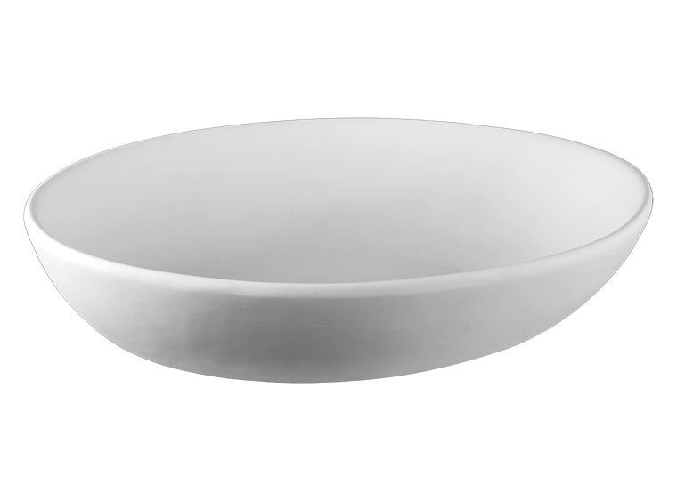 Bisque 12" Oval Coupe Serving Bowl (Case of 2)