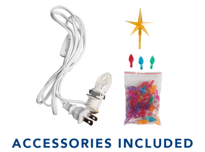 Bisque Lighted Small Christmas Cactus (Case of 4)