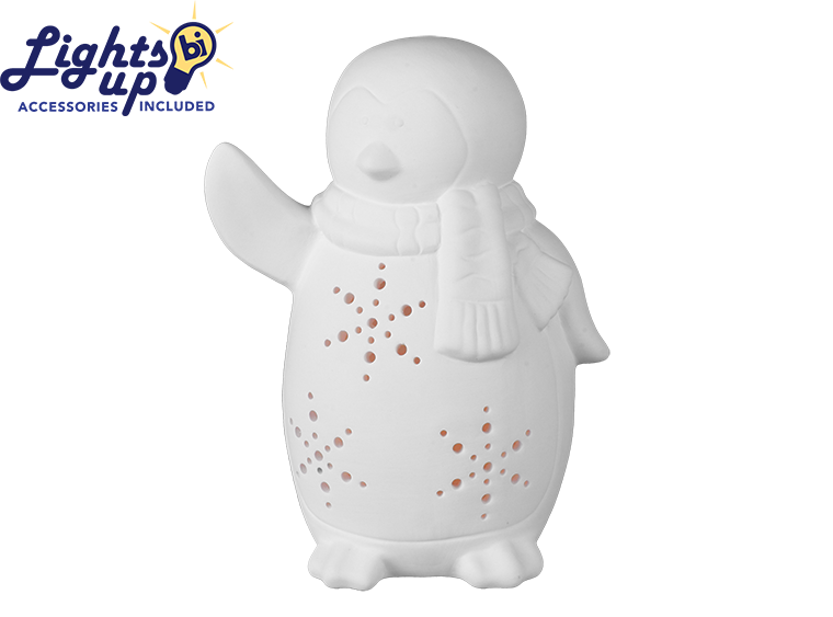 Bisque Lighted Waddles The Penguin (Case of 1)