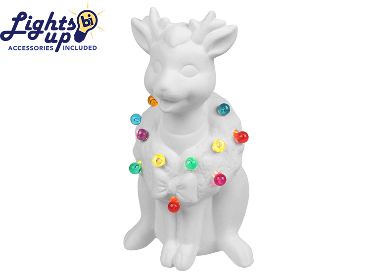 Bisque Lighted Vintage Reindeer (Case of 2)