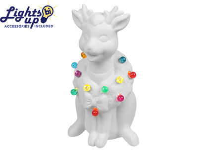 Bisque Lighted Vintage Reindeer (Case of 2)