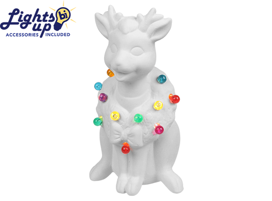 Bisque Lighted Vintage Reindeer (Case of 2)