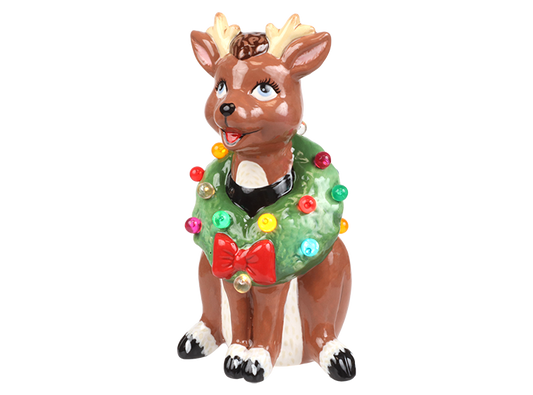 Bisque Lighted Vintage Reindeer (Case of 2)