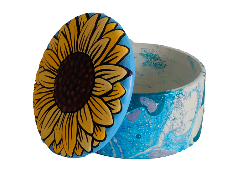 Bisque Sunflower Box (Case of 4)