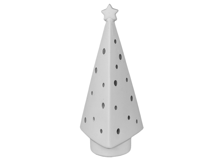 Bisque Geometric Tree Lantern (Case of 4)