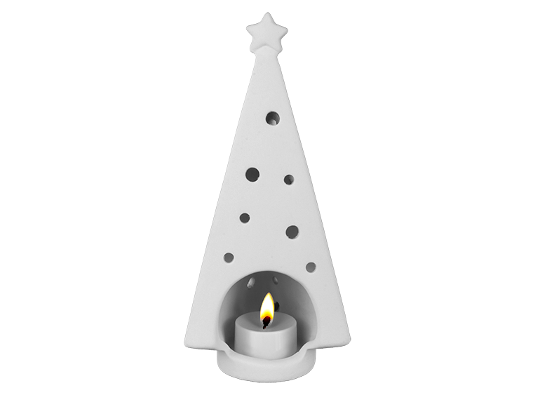 Bisque Geometric Tree Lantern (Case of 4)