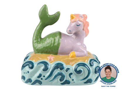 Bisque Basking Mermicorn Figurine (Case of 6)