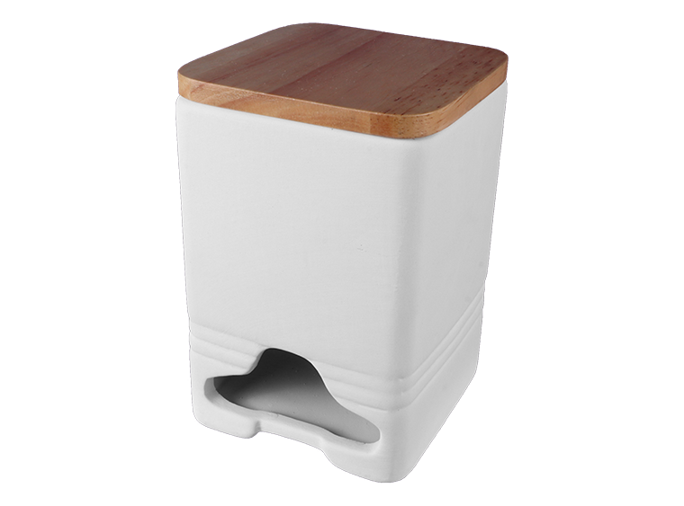 Bisque Modern Teabag Dispenser (Case of 4)