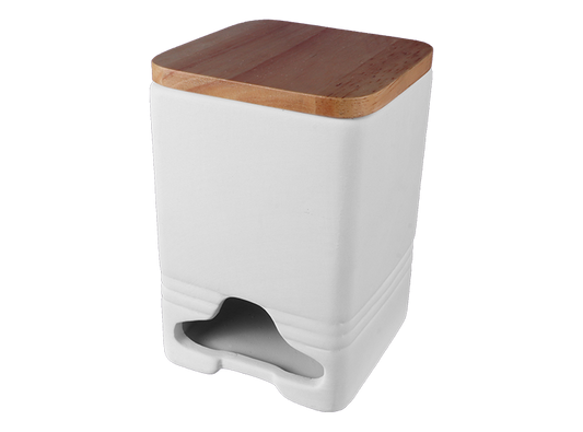 Bisque Modern Teabag Dispenser (Case of 4)