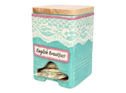 Bisque Modern Teabag Dispenser (Case of 4)