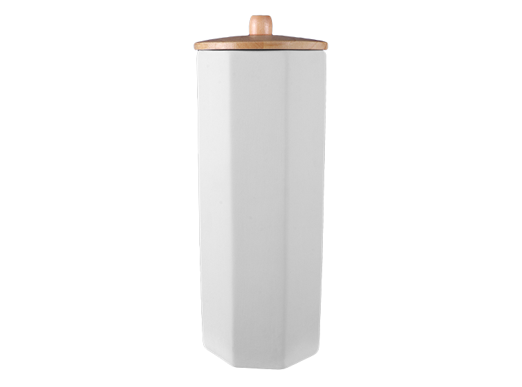 Bisque Prism Pasta Canister (Case of 2)