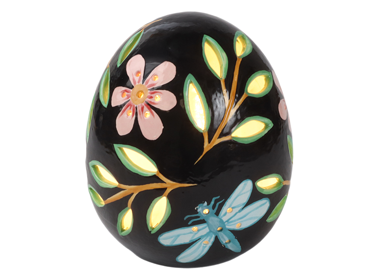 Bisque Lighted Egg Luminary (Case of 2)