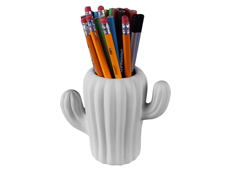 Bisque Prickly Pencil Crock (Case of 6)