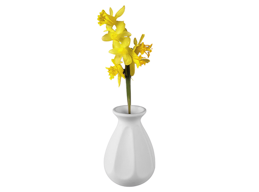 Bisque Pinched Petal Vase (Case of 4)