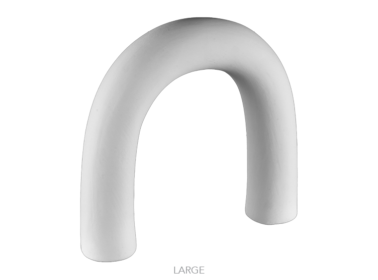 Bisque Interlocking Arches Figurine-Large (Case of 6)