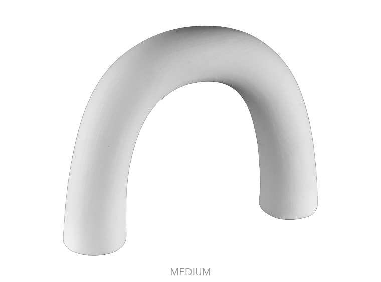 Bisque Interlocking Arches Figurine-Medium (Case of 6)