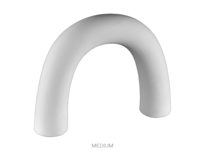 Bisque Interlocking Arches Figurine-Medium (Case of 6)