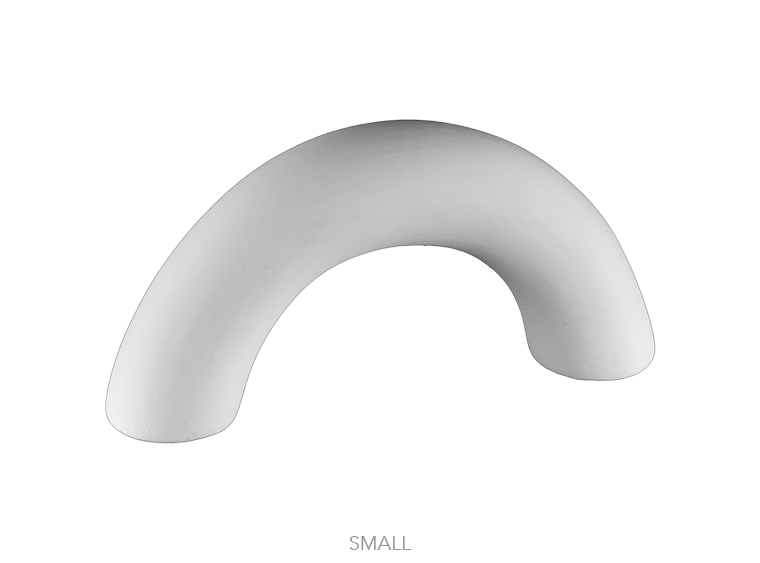 Bisque Interlocking Arches Figurine-Small (Case of 6)
