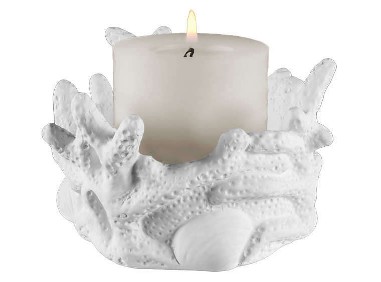 Bisque Coral Candle Votive (Case of 2)