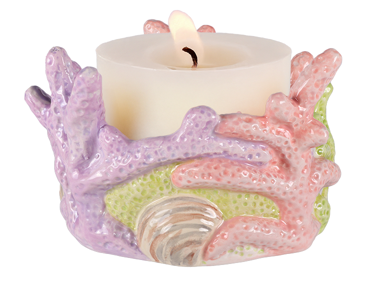 Bisque Coral Candle Votive (Case of 2)