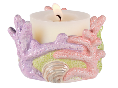 Bisque Coral Candle Votive (Case of 2)
