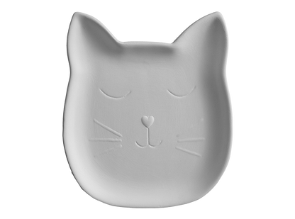 Bisque Cat Face Dish (Case of 12)