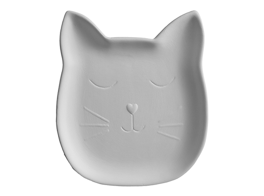 Bisque Cat Face Dish (Case of 12)
