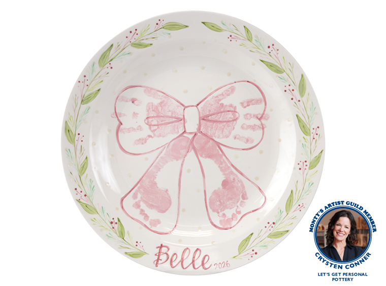 Bisque Rim Round Platter (Case of 4)