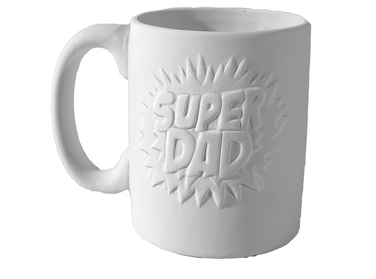 Bisque Super Dad Mug (Case of 6)
