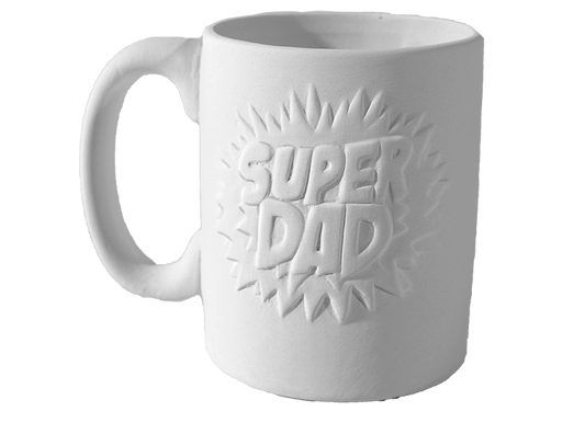 Bisque Super Dad Mug (Case of 6)