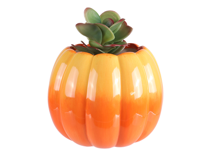 Bisque Pumpkin Planter (Case of 4)