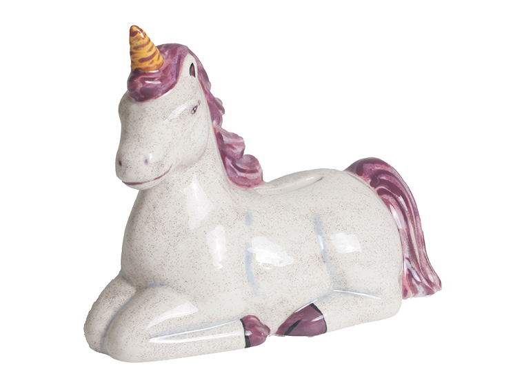 Bisque Graceful Unicorn Bank (Case of 4)
