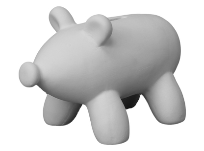 Bisque Balloon Piggy Bank (Case of 4)