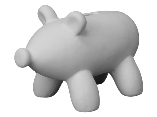 Bisque Balloon Piggy Bank (Case of 4)