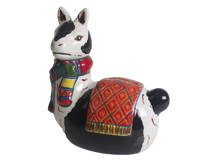 Bisque Elegant Llama Bank (Case of 4)