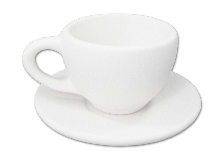 Bisque Tiny Tea Cup And Saucer (Case of 12)